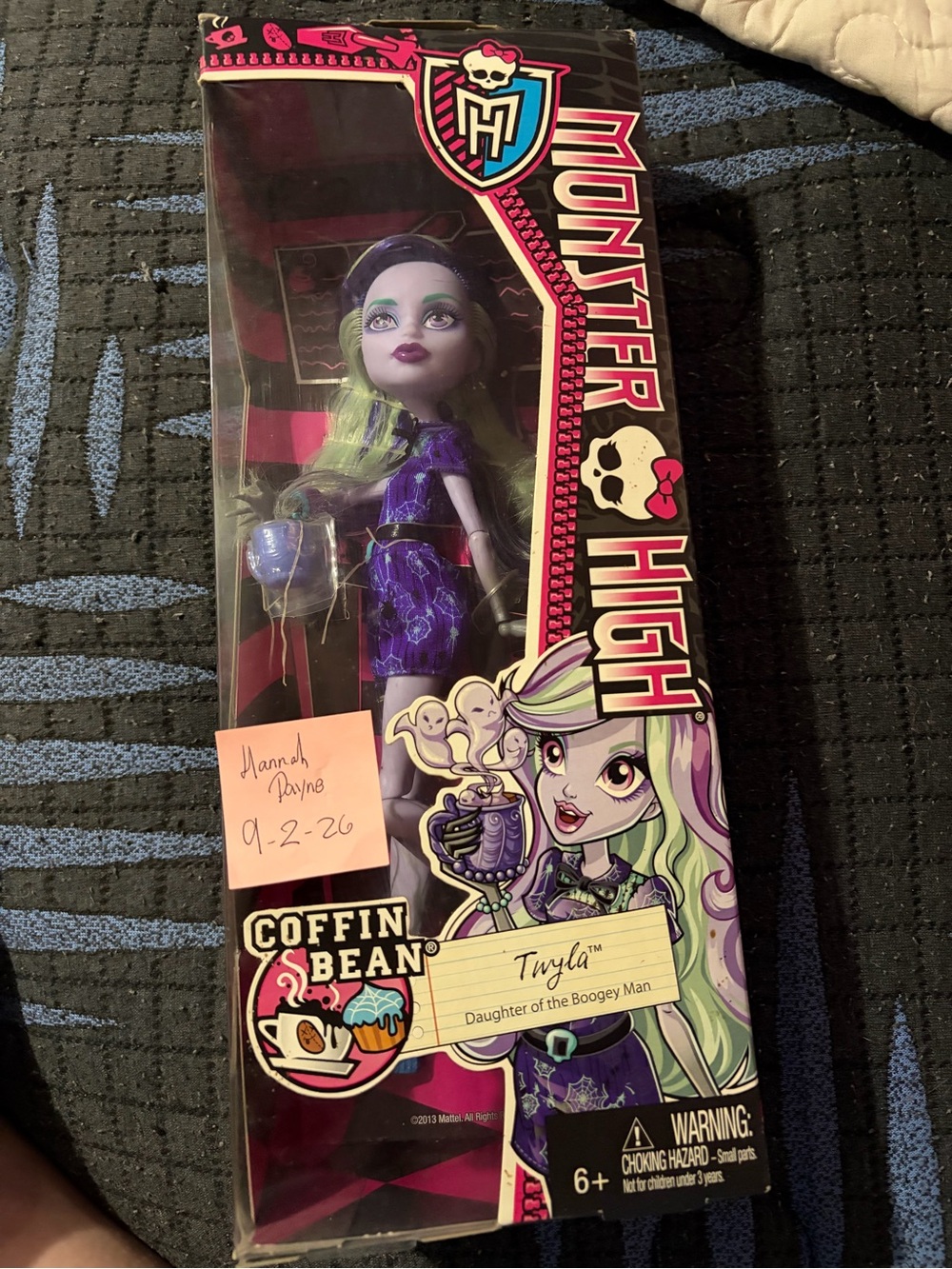 monster high Twyla Doll in Purple and Lime Green